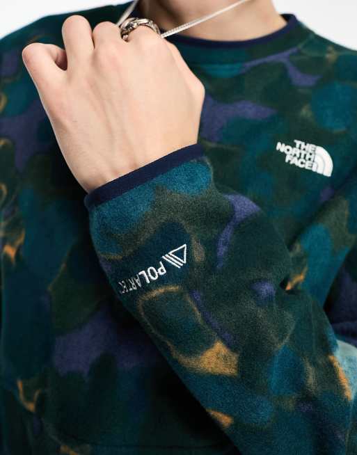 The north face glacier crew camo sweatshirt new arrivals