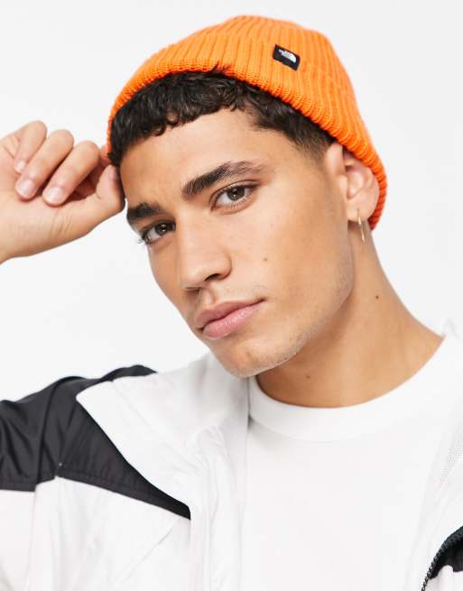 The North Face – Pomarańczowa czapka beanie w stylu fisherman