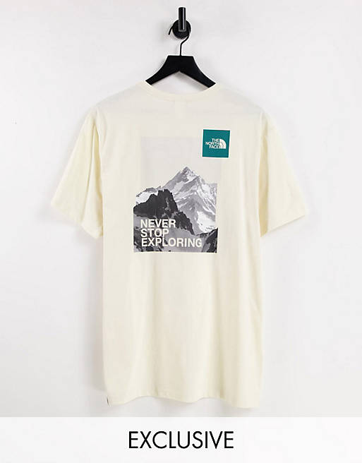 The North Face Postcard t-shirt in cream Exclusive at ASOS