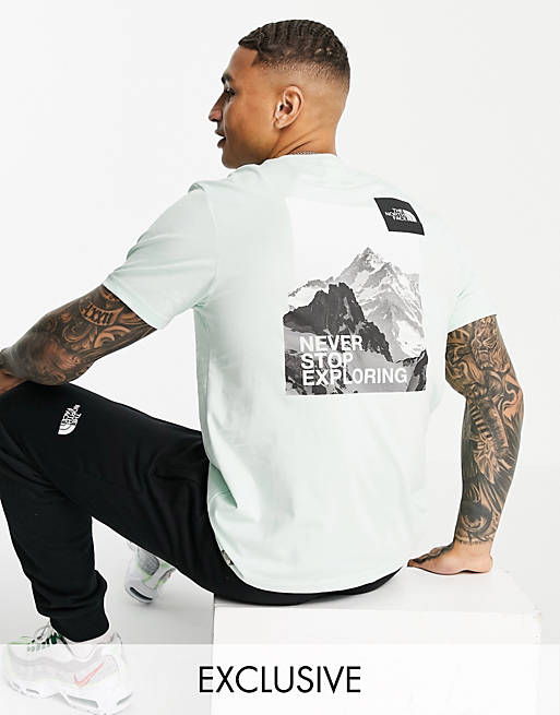 The North Face Postcard t-shirt in mint Exclusive at ASOS