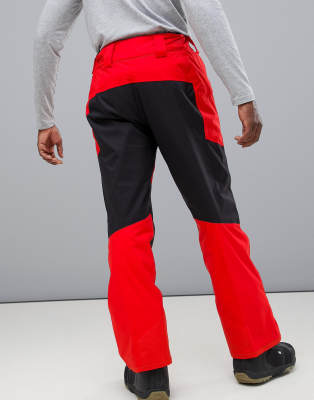 north face red ski pants