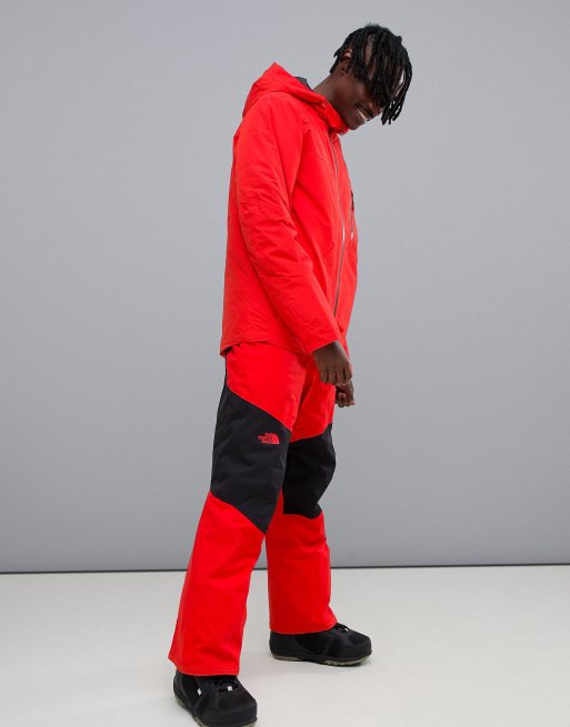 North face red ski hot sale pants