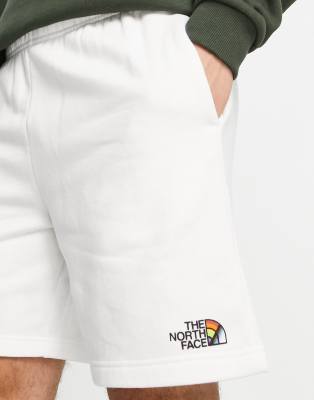 north face white shorts