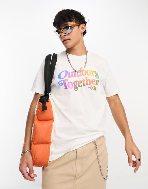 The North Face Pride 'Outdoors Together' print t-shirt in white