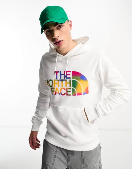 The North Face Pride Standard chest logo hoodie in white