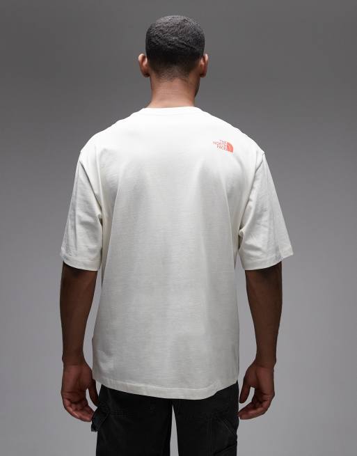 The North Face – Proud – Beżowy T-shirt z logo, 3 z 5
