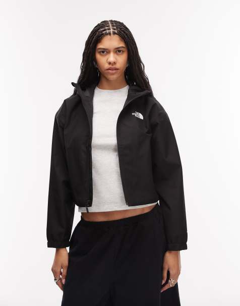 The North Face Quest cropped jacket in black