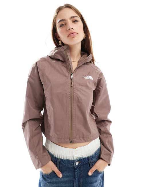 The North Face - Quest - Cropped og vandtæt jakke i gråbrun