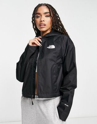 The North Face Quest cropped waterproof jacket in black