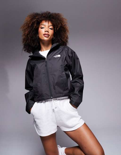 The North Face Quest cropped waterproof jacket in black ASOS