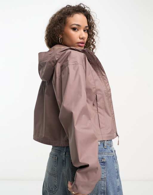 Cropped shop waterproof jacket