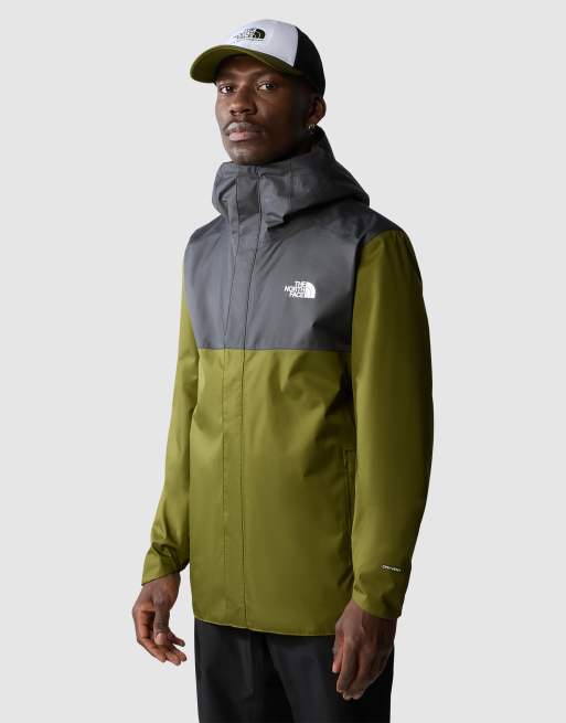 The North Face - Quest - Giacca verde e grigia con zip