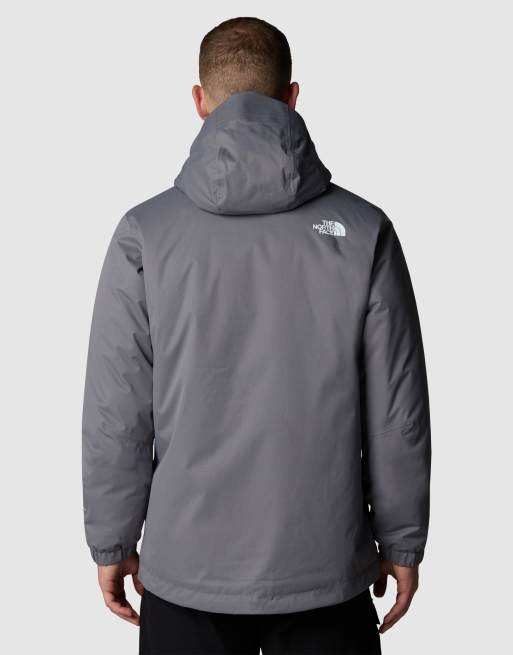 The North Face Quest insulated jacket in smoked pearl dark heath