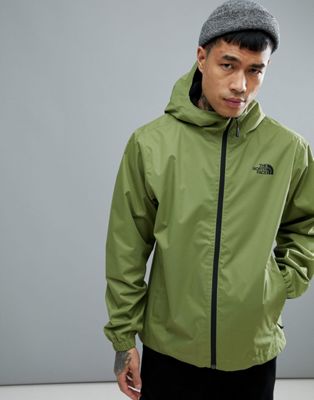 green north face waterproof jacket