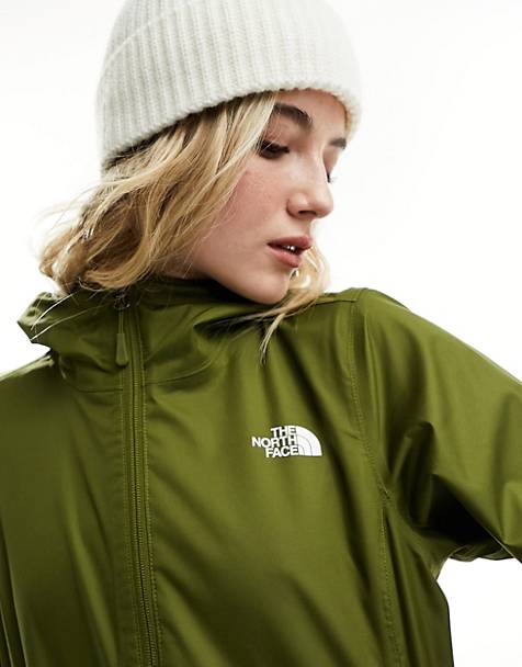 The North Face Quest logo jacket in olive