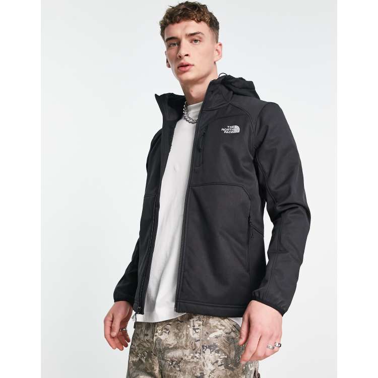 The North Face Quest Softshell hooded jacket in black