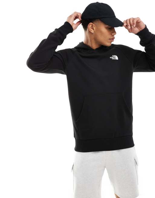 The North Face Raglan Red Box hoodie in black