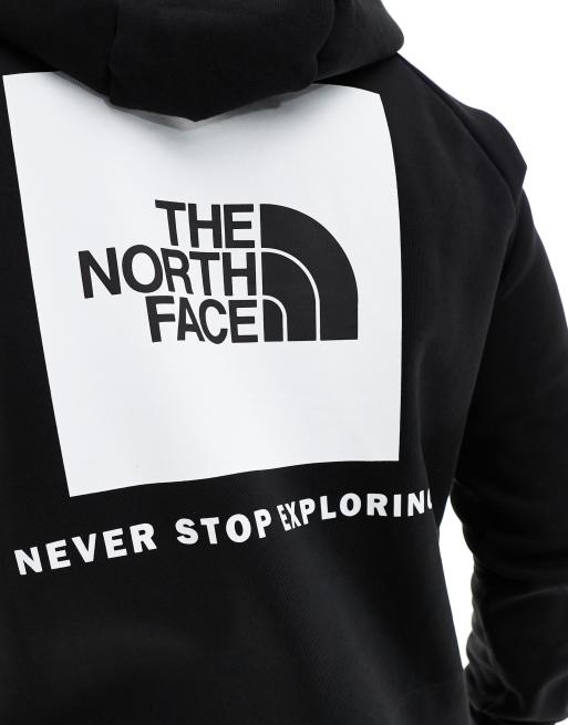 The North Face Raglan Red Box hoodie in black