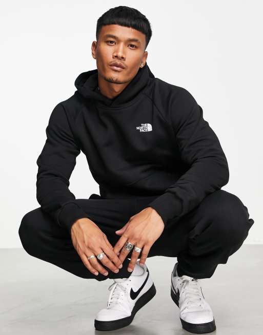 The North Face Raglan Red Box hoodie in black | ASOS