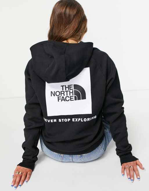 Raglan red box hoodie best sale north face