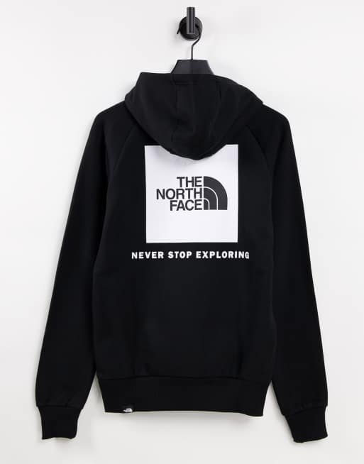 The north face raglan deals red box hoodie