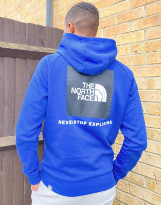 the north face hoodie blue