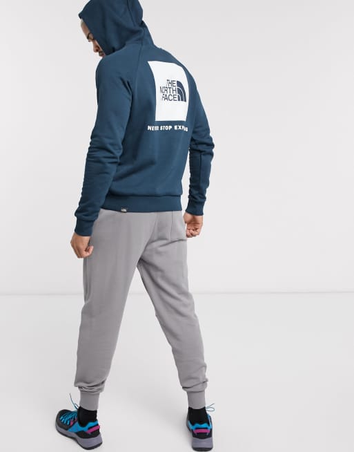 Red white and blue north face shop hoodie