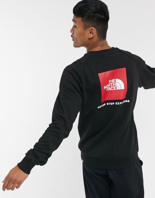 North face raglan store red box