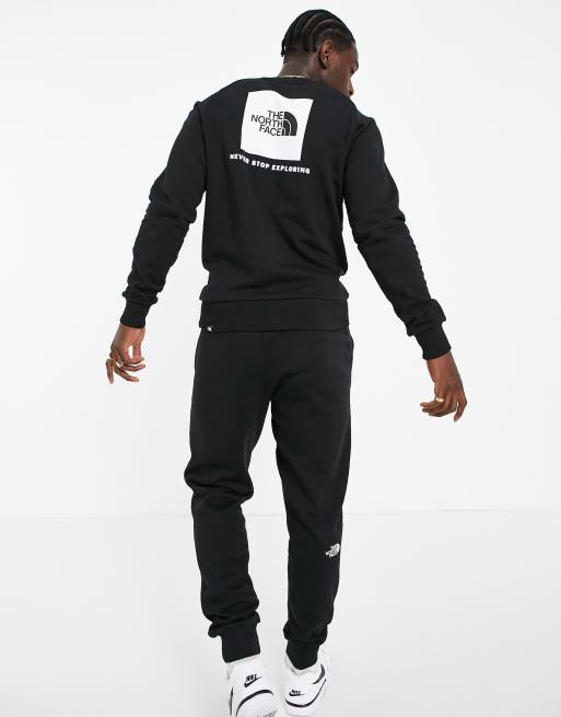 The North Face Raglan Red Box sweatshirt in black