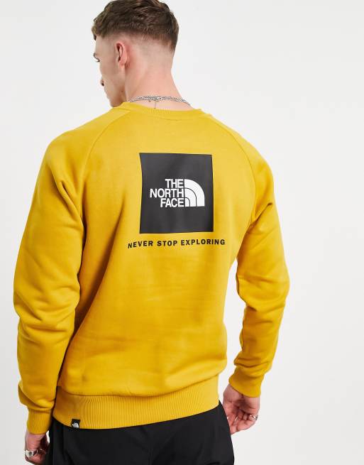 North face hot sale yellow sweatshirt