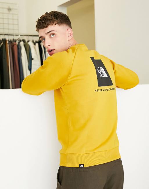 Yellow north face clearance jumper