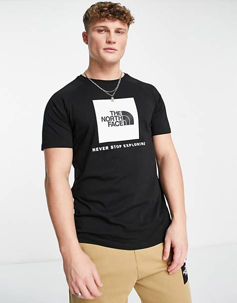 The North Face Raglan Redbox t-shirt in black