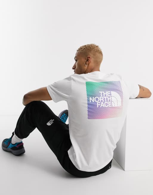 the north face t shirt rainbow