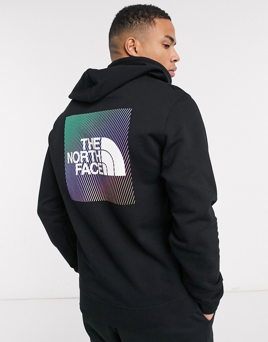 The North Face - Rainbow Red Box - Hoodie in zwart