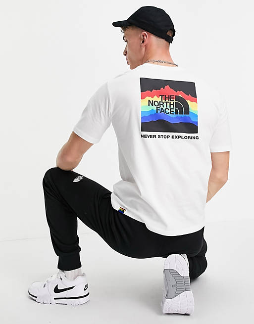 The North Face Rainbow t-shirt in white