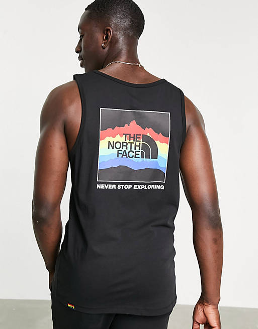 The North Face Rainbow vest in black