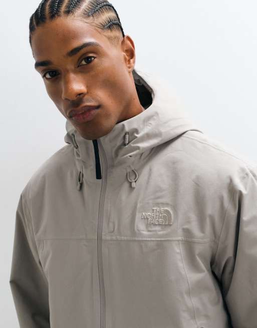 The North Face Range lightweight hooded parka jacket in stone, 5 of 5