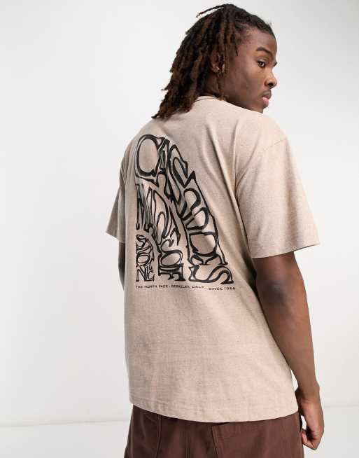 The north face hot sale t shirt back print