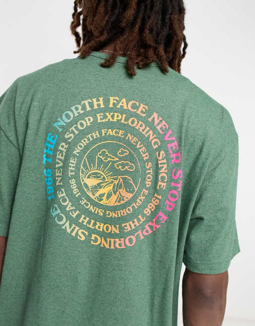 Olive green north face sales t shirt