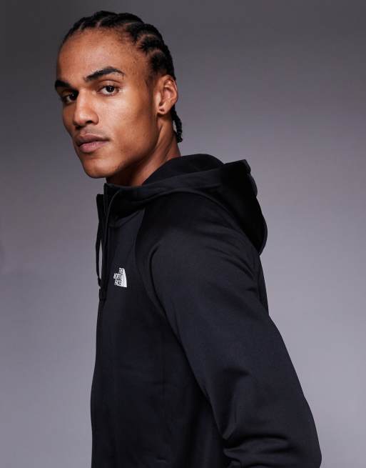 The North Face Reaxion 2.0 full-zip hooded jacket in black heather, 5 of 5