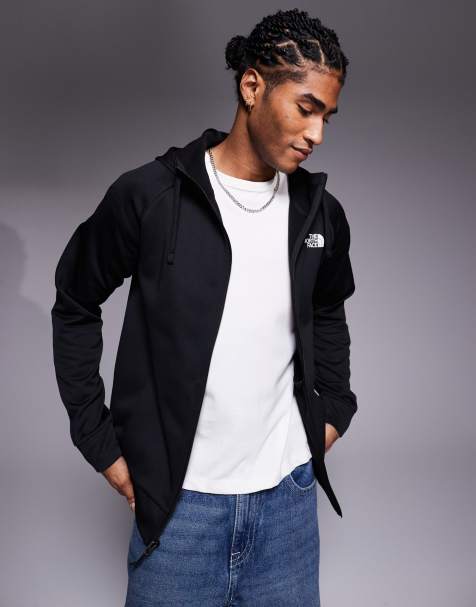 The North Face – Reaxion 2.0 – Kapuzenjacke in TNF-Heideschwarz mit durchgehendem Reißverschluss - view 1