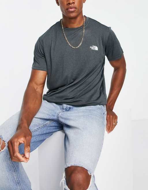 The North Face Reaxion Amp t shirt in dark grey