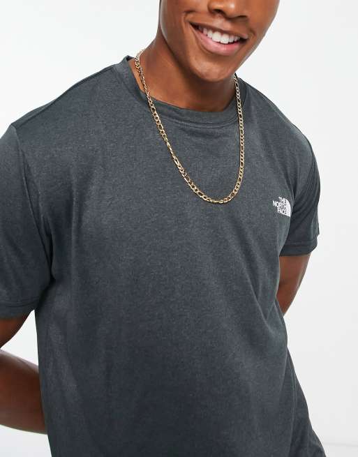 Med andre band længde Lagring The North Face Reaxion Amp t-shirt in dark grey | ASOS