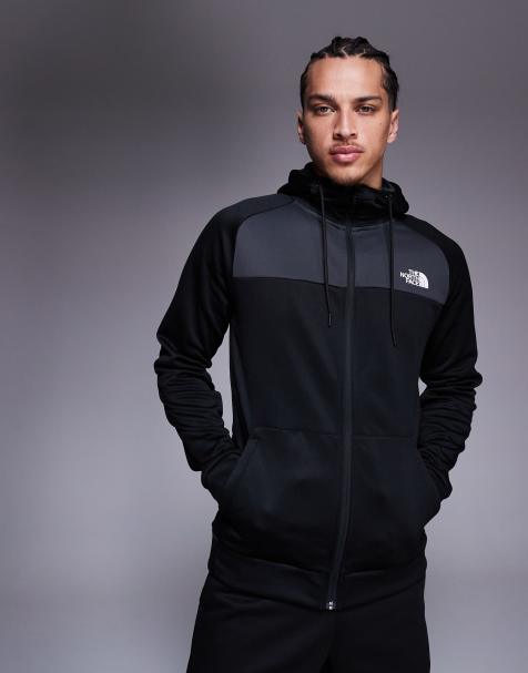 The North Face - Reaxion - Hoodie met logo en rits in zwart - view 1