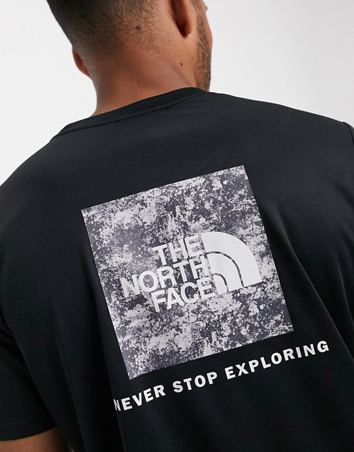 The North Face Reaxion Red Box t-shirt in black
