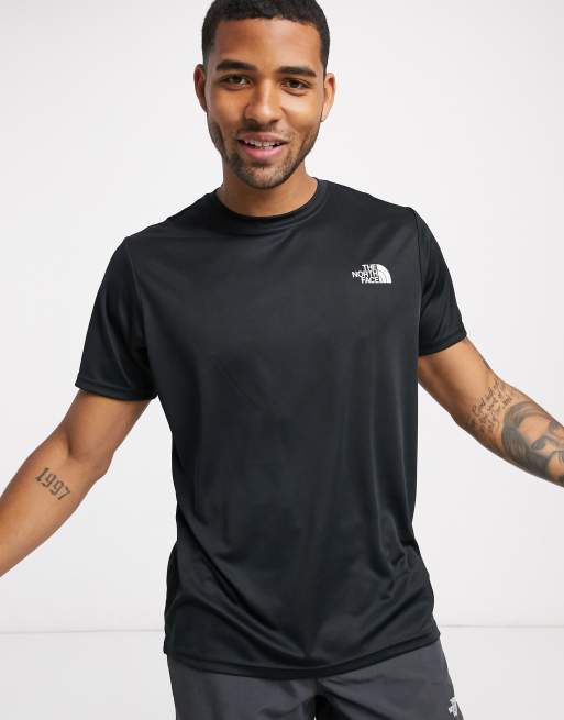 The North Face Reaxion Red Box t shirt in black ASOS