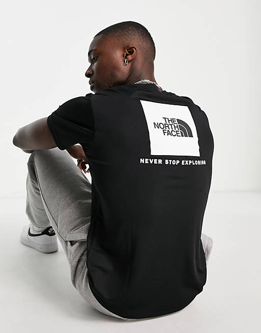 The North Face Reaxion Redbox t-shirt in black | ASOS