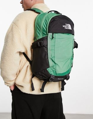 The North Face Recon backpack in green and black