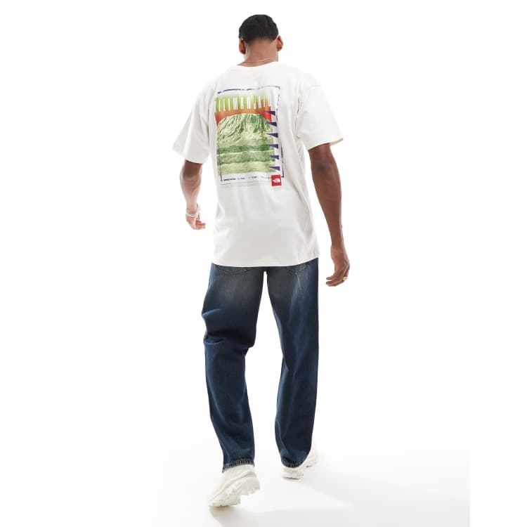 【美品‼️】THE NORTH FACE Graphic Woven Tee The North Face Boy's Taupe Green Graphic Tee Size M | eBay