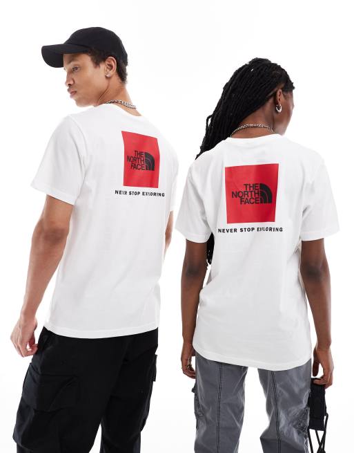 【THE NORTH FACE】Redbox backprint Tシャツ The North Face Redbox backprint t-shirt in beige | ASOS